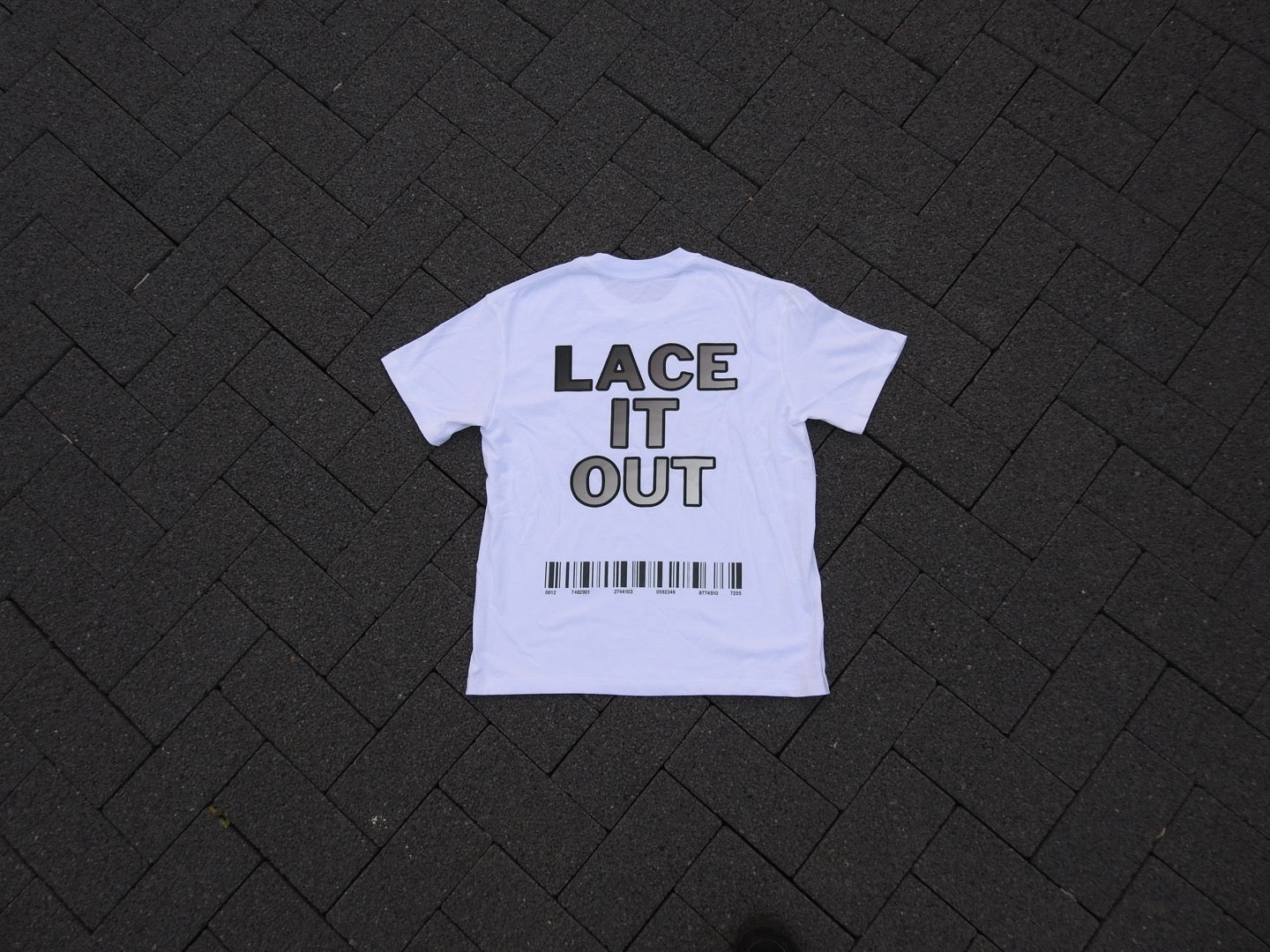 Laced out white tshirt