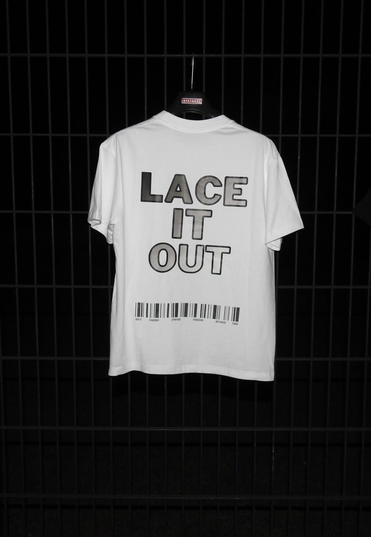 Laced out white tshirt