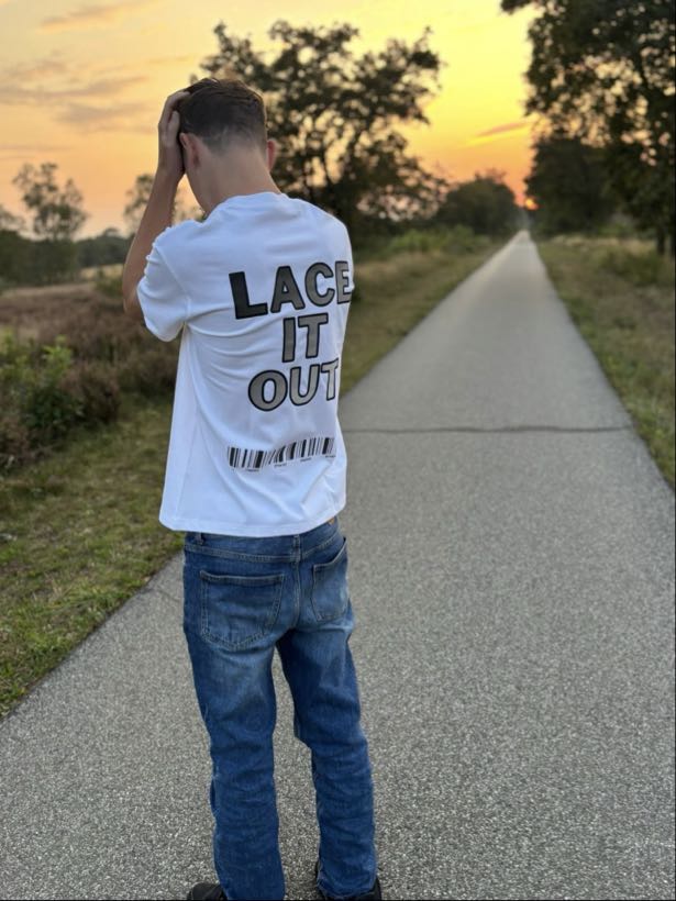 Laced out white tshirt